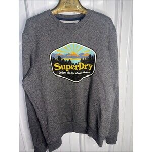 Superdry Mens Post Card Sweatshirt  XL EUC